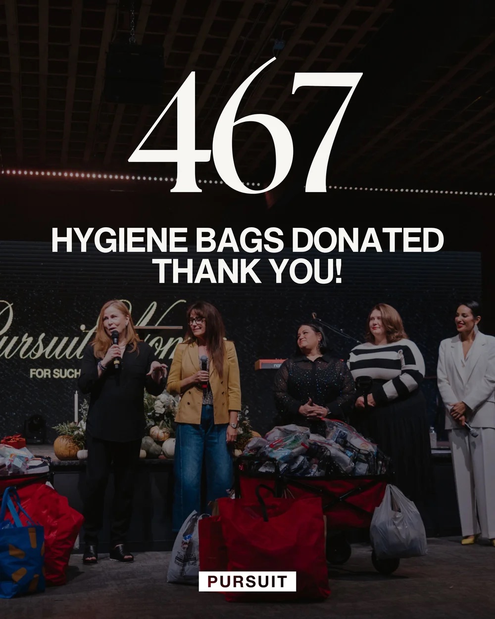 Hygiene bags prepared for The More We Love